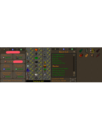 Main | Starter | TTL: 1337 | CL: 106 | QP: 94 [Fire Cape, MM1, MA1 & MA2, Piety, God Book + MORE!]