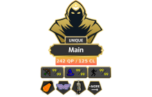 Main | Staker | TTL: 2078 | CL: 125 | QP: 242 [Max Melee, Fire Cape, Void, Piety, Graceful, Pets, 99 AGI, 99 RAN + MORE!]