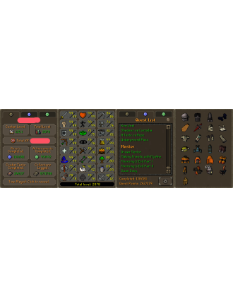 Main | Staker | TTL: 2078 | CL: 125 | QP: 242 [Max Melee, Fire Cape, Void, Piety, Graceful, Pets, 99 AGI, 99 RAN + MORE!]