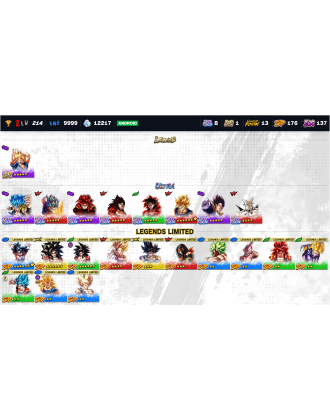 16.2K Chrono Crystals | LR Super Vegito | UL SS Ros&eacute; Goku Black | UL SSGSS Vegito | UL SSGSS Gogeta [1LR | 9UL | 13LL | 182SP]