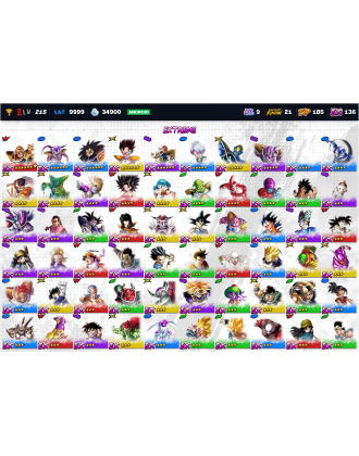 41.6K Chrono Crystals | UL Super Vegito | UL SS Goku | UL UI-Sign- Goku | UL Hit | LL Goku [9UL | 21LL | 185SP]