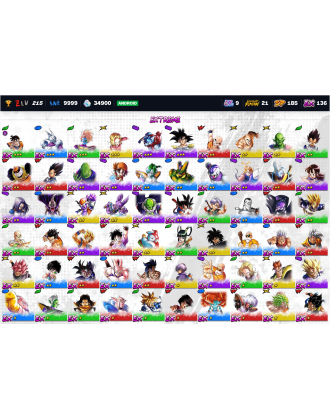 41.6K Chrono Crystals | UL Super Vegito | UL SS Goku | UL UI-Sign- Goku | UL Hit | LL Goku [9UL | 21LL | 185SP]
