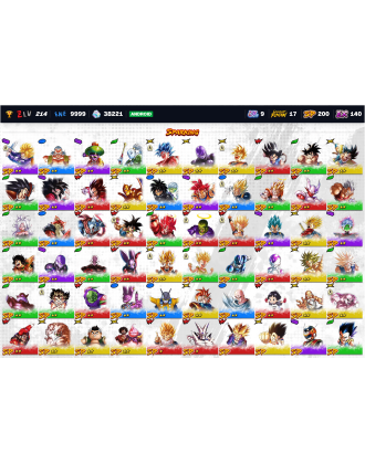 44.3K Chrono Crystals | UL Hit | UL SS4 Vegeta | UL UI -Sign- Goku | UL SS Goku [9UL | 17LL | 200SP]