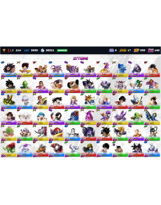 44.3K Chrono Crystals | UL Hit | UL SS4 Vegeta | UL UI -Sign- Goku | UL SS Goku [9UL | 17LL | 200SP]