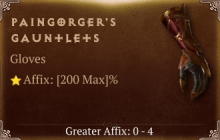 Paingorger's Gauntlets [ ⭐️ Affix: MAX ROLL]