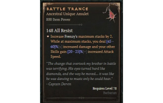 Battle Trance [ ⭐️ Affix: MAX ROLL]