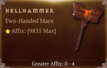 Hellhammer [ ⭐️ Affix: MAX ROLL]