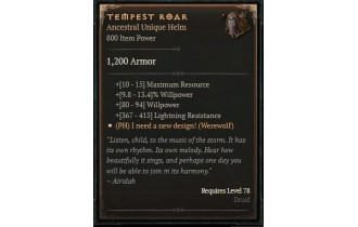 Tempest Roar [ ⭐️ Affix: MAX ROLL]
