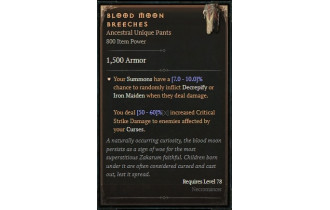 Blood Moon Breeches [ ⭐️ Affix: MAX ROLL]