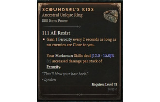 Scoundrel's Kiss [ ⭐️ Affix: MAX ROLL]