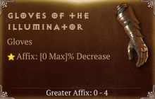 Gloves of the Illuminator [ ⭐️ Affix: MAX ROLL]