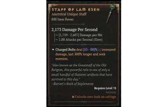 Staff of Lam Esen [ ⭐️ Affix: MAX ROLL]