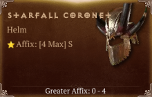 Starfall Coronet [ ⭐️ Affix: MAX ROLL]