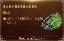 EarthBreaker [ ⭐️ Affix: MAX ROLL]
