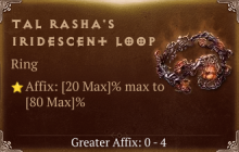 Tal Rasha's Iridescent Loop [ ⭐️ Affix: MAX ROLL]