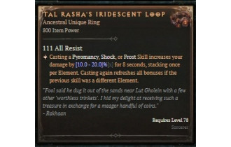 Tal Rasha's Iridescent Loop [ ⭐️ Affix: MAX ROLL]