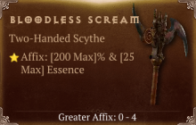 Bloodless Scream [ ⭐️ Affix: MAX ROLL]