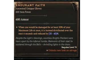 Endurant Faith [ ⭐️ Affix: MAX ROLL]