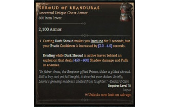 Shroud of Khanduras [ ⭐️ Affix: MAX ROLL]