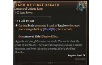 Band of First Breath [ ⭐️ Affix: MAX ROLL]