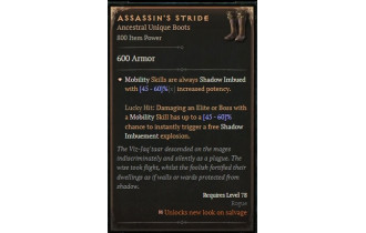 Assassin&rsquo;s Stride [ ⭐️ Affix: MAX ROLL]