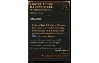 Hooves of the Mountain God [ ⭐️ Affix: MAX ROLL]