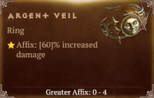 Argent Veil [ ⭐️ Affix: MAX ROLL]