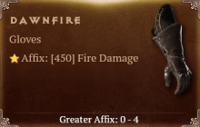 Dawnfire [ ⭐️ Affix: MAX ROLL]