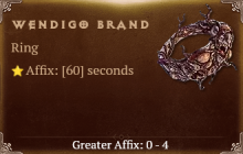 Wendigo Brand [ ⭐️ Affix: MAX ROLL]