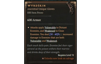 Wyrdskin [ ⭐️ Affix: MAX ROLL]