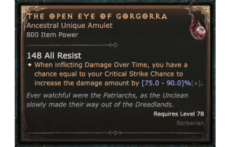 The Open Eye of Gorgorra [ ⭐️ Affix: MAX ROLL]