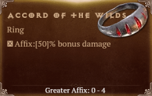 Accord of the Wilds [ ⭐️ Affix: MAX ROLL]