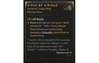 Dirge of Airidah [ ⭐️ Affix: MAX ROLL]