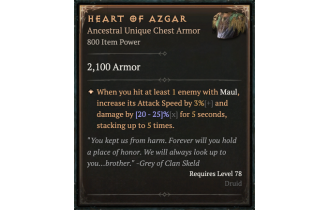 Heart of Azgar [ ⭐️ Affix: MAX ROLL]