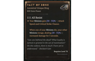 Pact of Bone [ ⭐️ Affix: MAX ROLL]