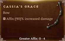 Cassia's Grace [ ⭐️ Affix: MAX ROLL]