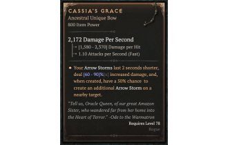 Cassia's Grace [ ⭐️ Affix: MAX ROLL]
