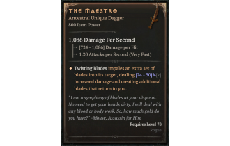 The Maestro [ ⭐️ Affix: MAX ROLL]