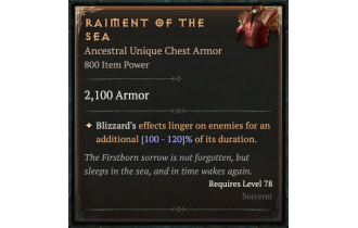 Raiment of the Sea [ ⭐️ Affix: MAX ROLL]