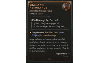 Shanar's Resonance [ ⭐️ Affix: MAX ROLL]