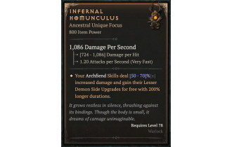 Infernal Homunculus [ ⭐️ Affix: MAX ROLL]