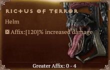 Rictus of Terror [ ⭐️ Affix: MAX ROLL]