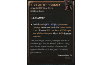 Rictus of Terror [ ⭐️ Affix: MAX ROLL]