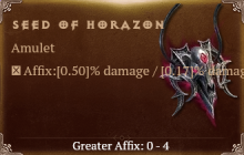 Seed of Horazon [ ⭐️ Affix: MAX ROLL]