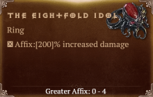 The Eightfold Idol [ ⭐️ Affix: MAX ROLL]