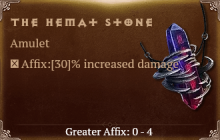 The Hemat Stone [ ⭐️ Affix: MAX ROLL]