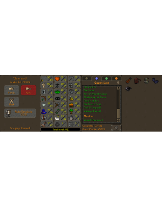Pure - 1 DEF | TTL: 861 | CL: 70 | QP: 47 [Infernal, Ava's, Mithril Gloves, DT1, Pets + MORE!]