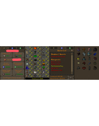 Main | Staker | TTL: 2068 | CL: 125 | QP: 335 [Max Melee, B Gloves, Rigour, Augury, Ava's, Max POH, MM2, MM1, DS2 + MORE!]