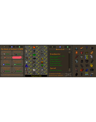 Main | Staker | TTL: 2321 | CL: 124 | QP: 318 [Max Melee, Fire Cape, B Gloves, Ava's, Max POH, MM2, MM1, DS2 + MORE!]
