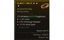 Glory Coup [Ancestral Rare | ⭐ 3 Greater | Ring | ALL]
